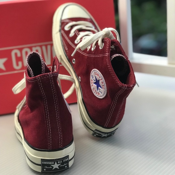 Converse CT 70 HI Vintage Suede Red Dahlia W AUTHE - Picture 4 of 8